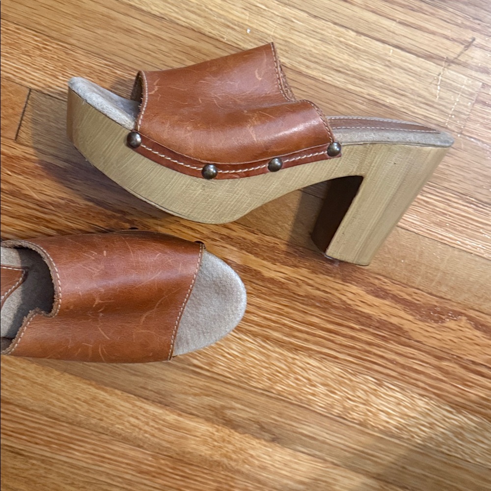 Sbiicca Vintage Collection clog platform mules so 70’s 9 or 9.5 m - Picture 5 of 7